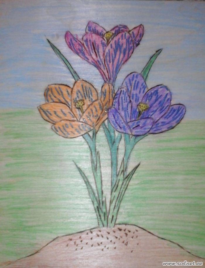 Картина с цветами