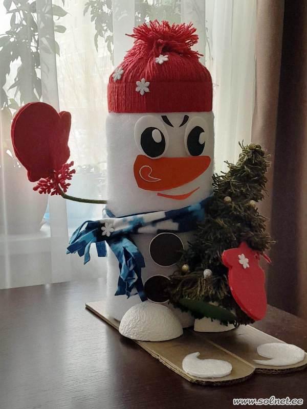 Шёл вёселый снеговик