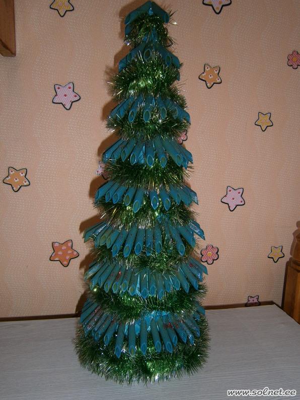 Ёлочка из макарон