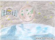 Полет на Луну. Рисунки о космосе