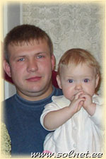 Дарья (11 мес.) и папа Иван; Россия, Уфа