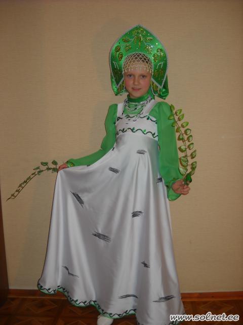 Карнавальный костюм для девочек Березка