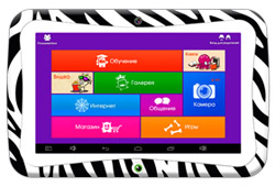 Детский планшет MonsterPad зебра