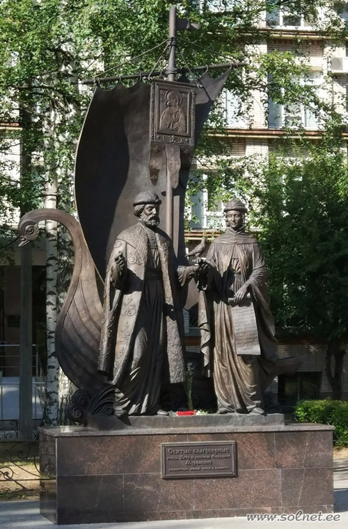 Памятник Петру и Февронии, город Санкт-Петербург
