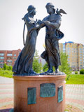 Памятник Петру и Февронии. Нефтеюганск