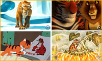 Викторина Знаменитые тигры. Приложение к новогоднему сценарию  Усатый-полосатый, или Встречаем год тигра