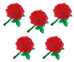 Головоломка 3D Роза красная