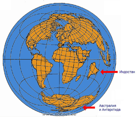 Земля в конце мелового периода. Историческая геология для малышей