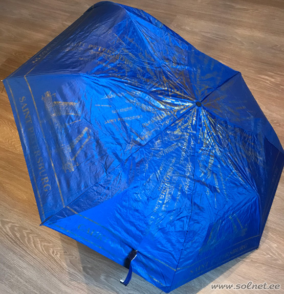 Рассказ Синий зонт с видами Питера