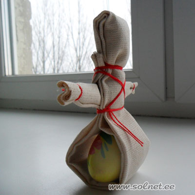 Кукла на пасхальное яйцо
