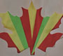 Разноцветный лист осенний