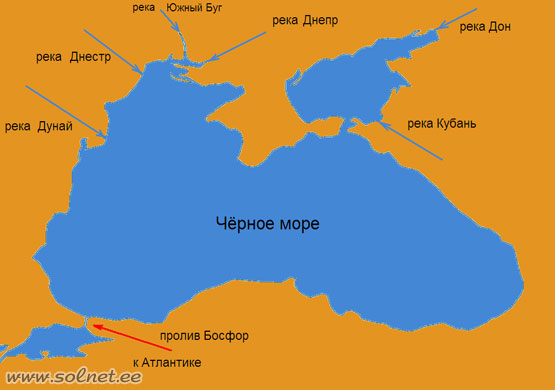 Черное море. Реки, впадающие в Черное море. Океанология для малышей